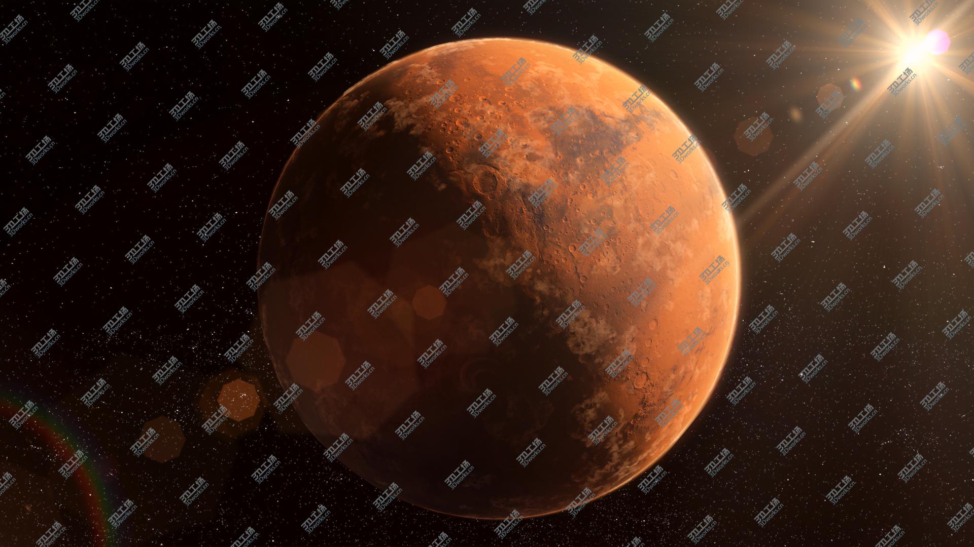 images/goods_img/2021040235/Martian base colony in the crater Planet Mars high detailed animated 3d scene. 3D/4.jpg
